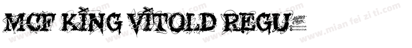 MCF King Vitold Regu字体转换